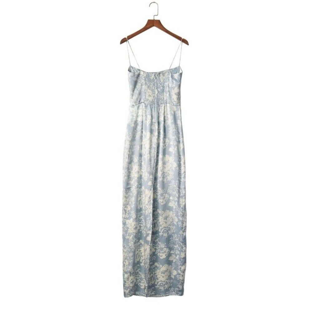 Reformation Frankie Silk Dress in Porcelain | On Sale - Picture 9 of 15